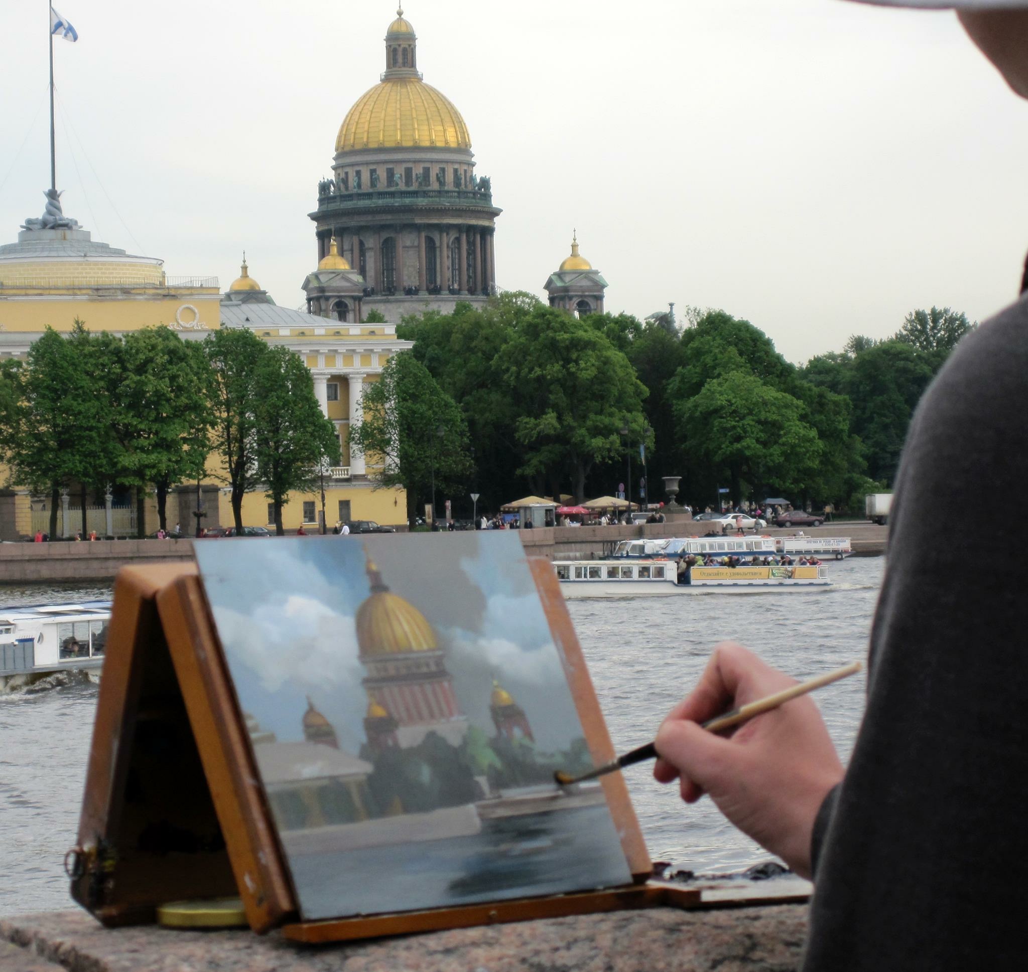 You are currently viewing Painting the Neva River in St. Petersburg, Russia