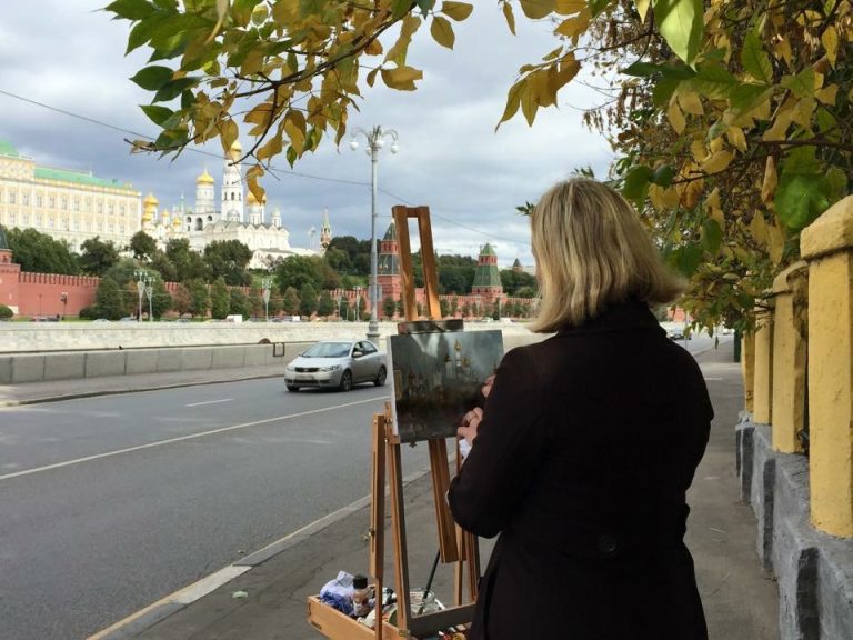 Read more about the article Painting the Cathedral of the Annunciation in Moscow, 2015.