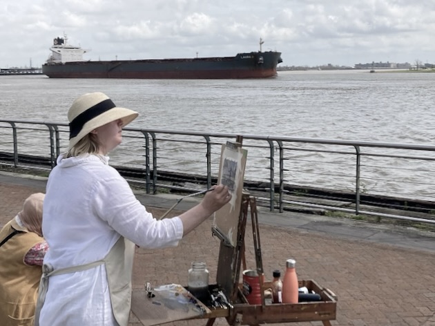 Read more about the article Painting on the Mississippi River: