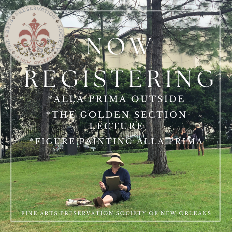 Read more about the article Classes with the Fine Arts Preservation Society of New Orleans